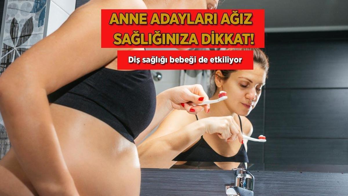 Anne adayının dişleri iyiyse bebek de iyi olur! Tükürük azalıyormuş